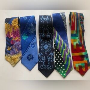 Gianni Versace Multicolor Floral and Geometric Men's Ties